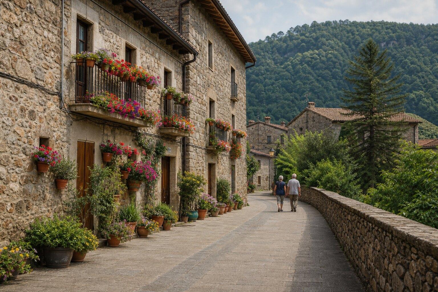 Vall d'en Bas Village Walk: Hostalets to Sant Esteve